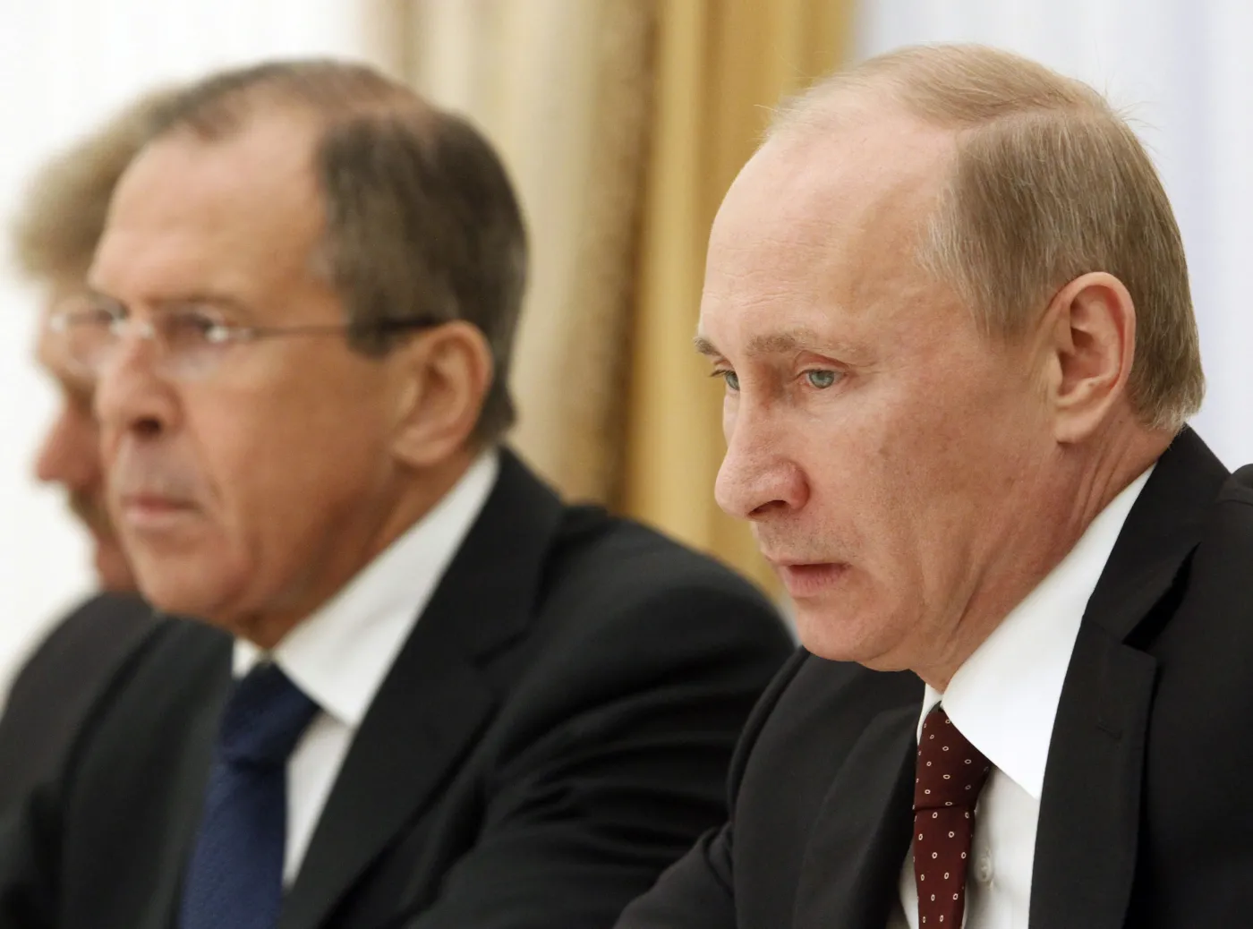 Siergiej Ławrow i Władimir Putin