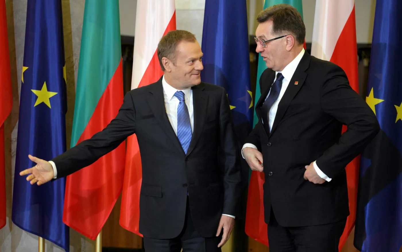 Donald Tusk i Algirdas Butkeviczius.
