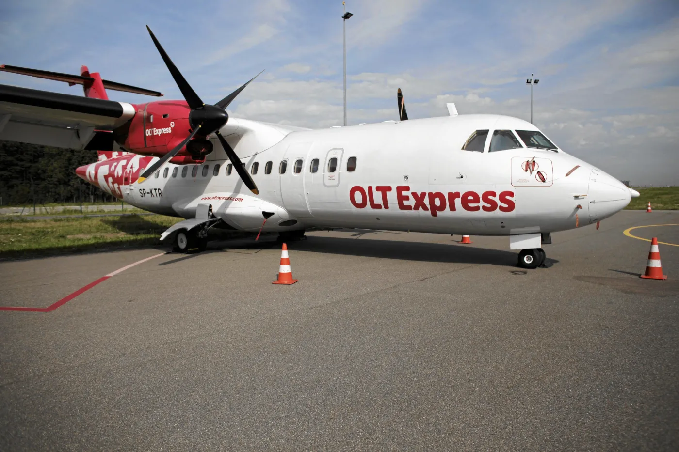 Zaaresztowany samolot OLT Express