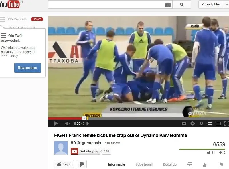 Bójka na treningu Dynama Kijów