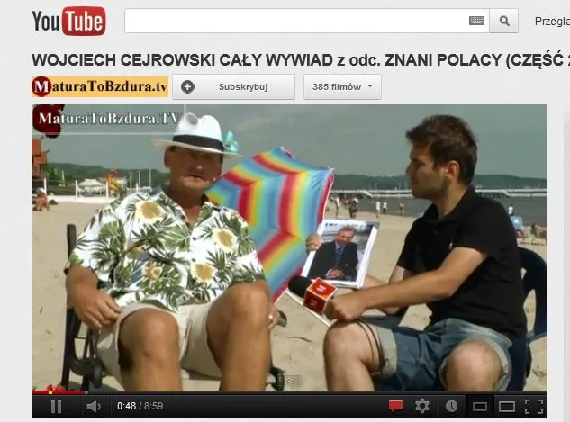 Wojciech Cejrowski w Matura to bzdura