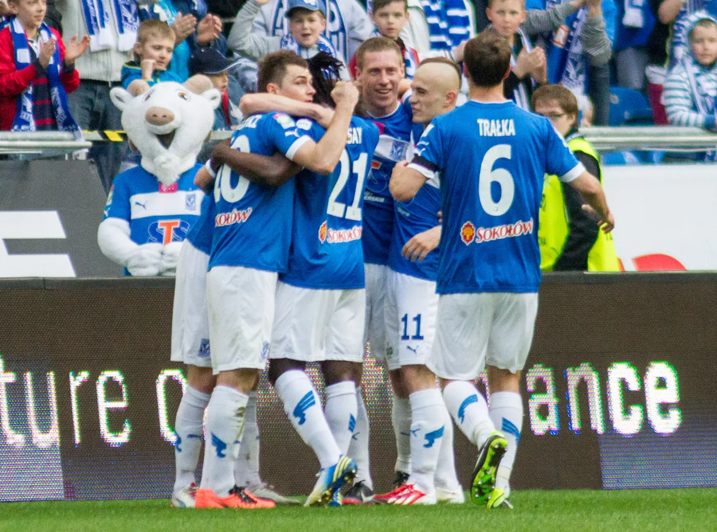 Radość piłkarzy Lecha Poznań