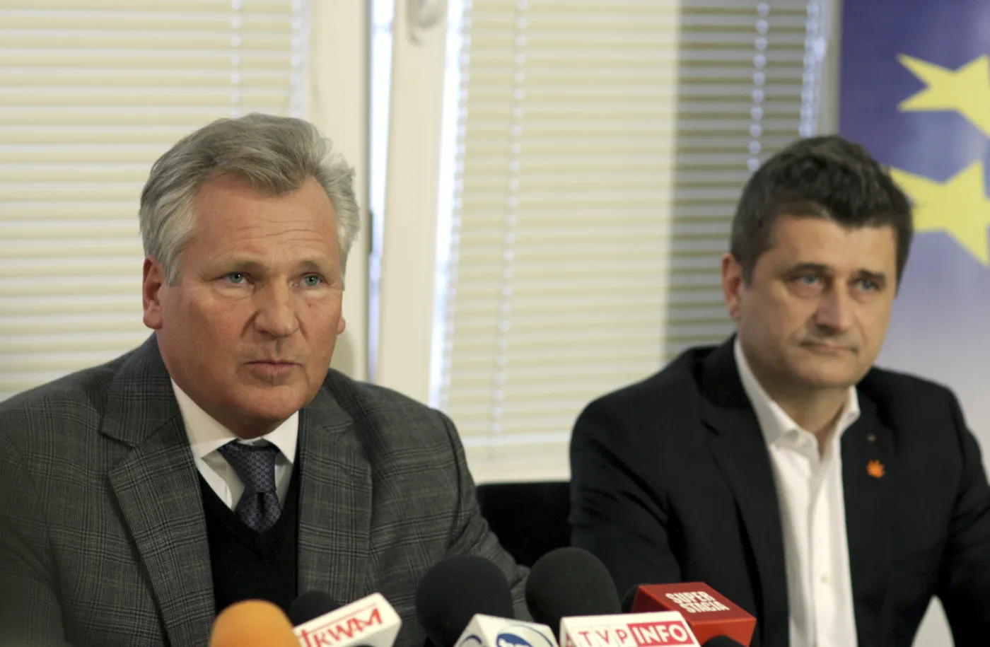 Aleksander Kwaśniewski i Janusz Palikot