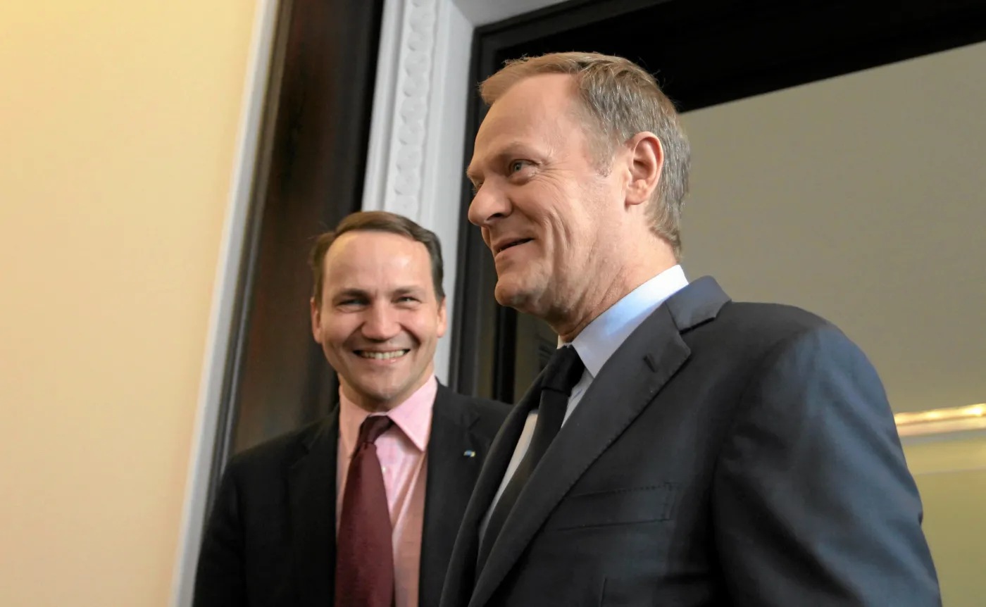 Radosław Sikorski i Donad Tusk