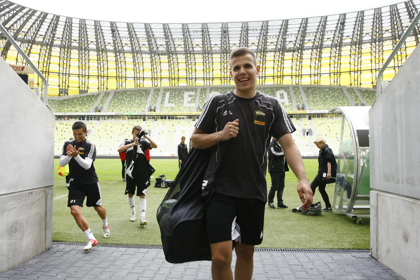 Piłkarze Lechii Gdańsk po treningu