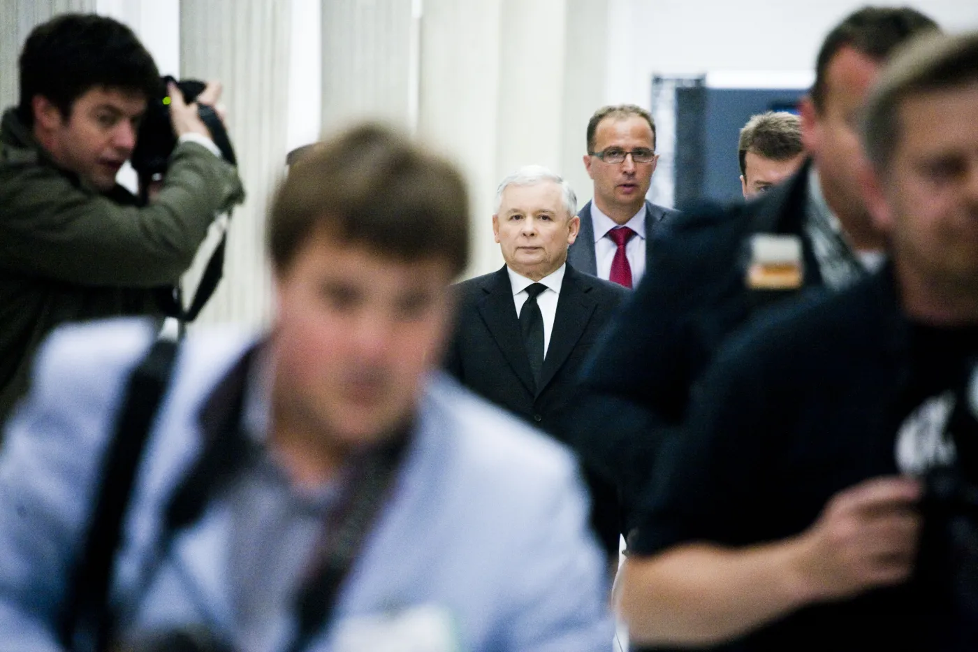 Dziennikarze i fotoreporterzy w Sejmie