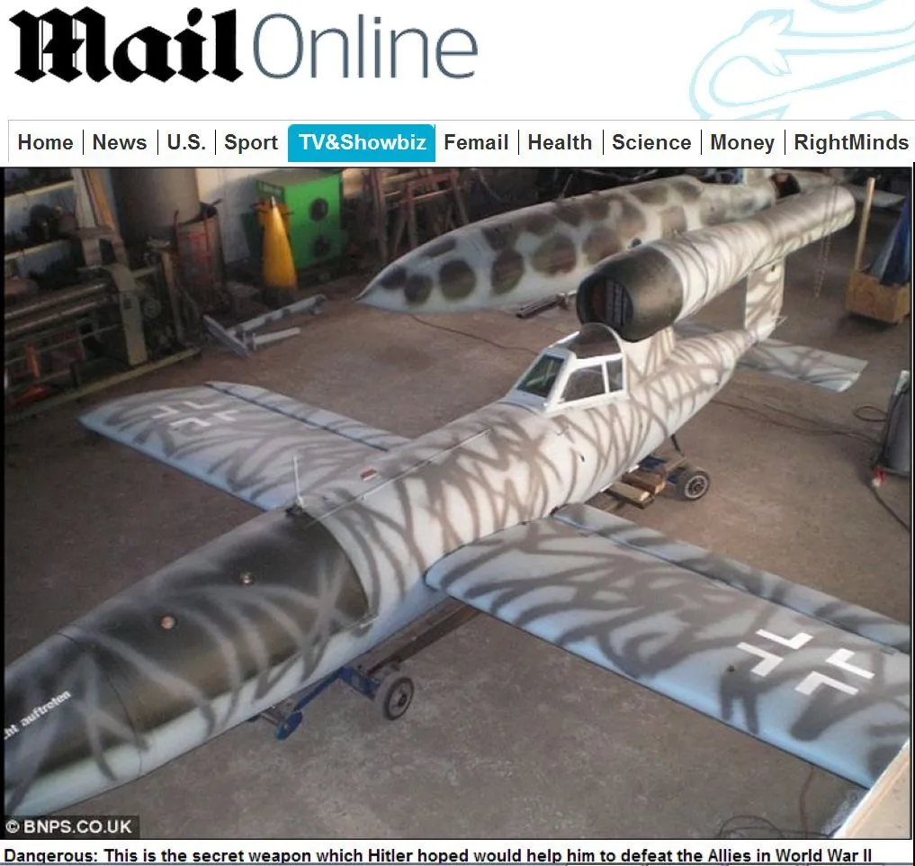 Odtworzyli tajną broń Hitlera. To samolot-pocisk