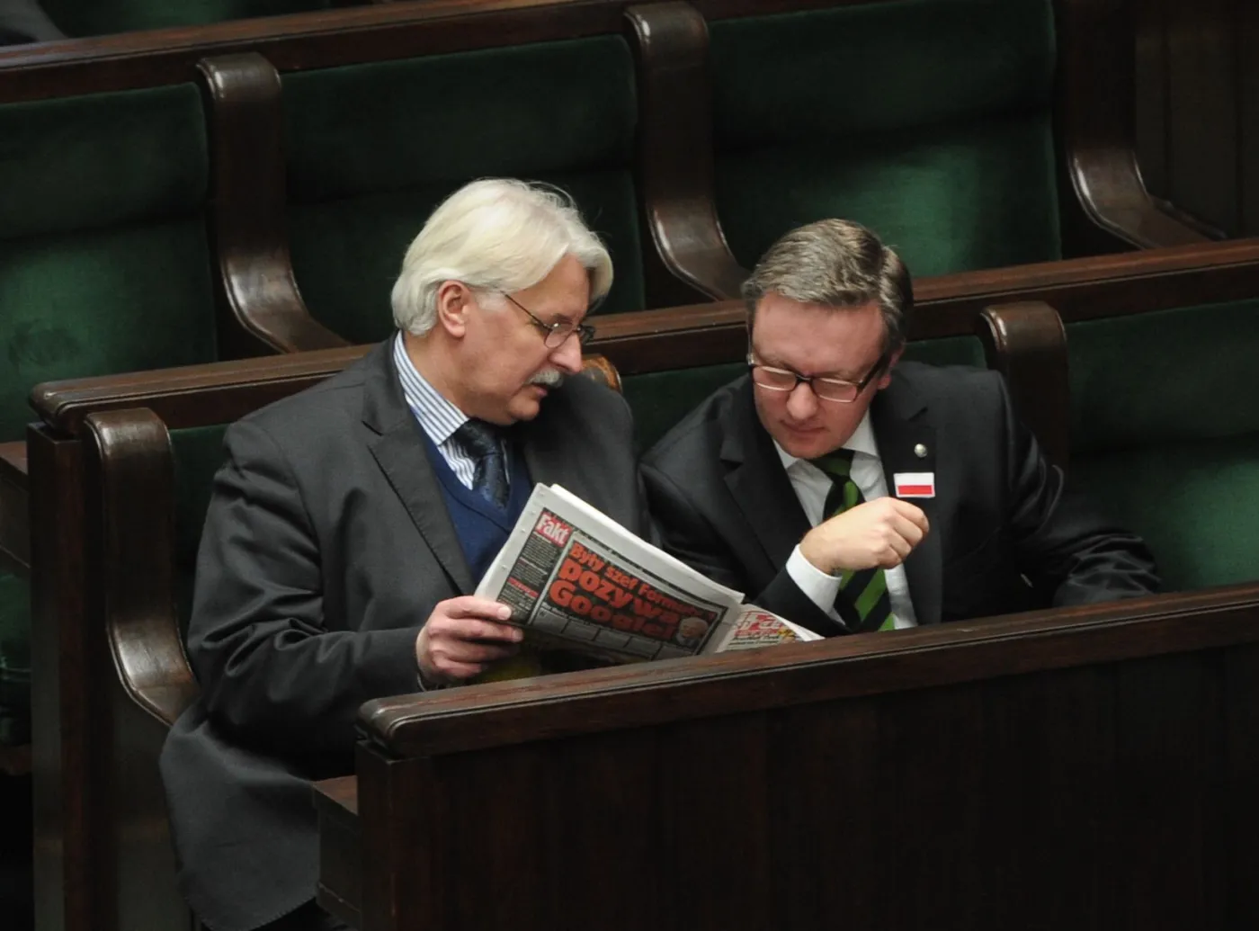 Witold Waszczykowski w Sejmie (po lewej)
