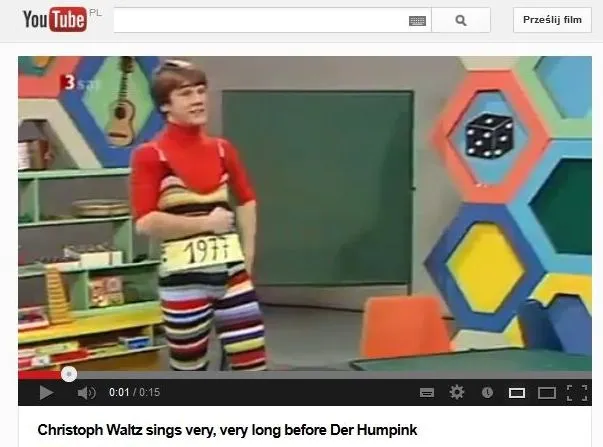 Christoph Waltz w programie dla dzieci sprzed 40 lat