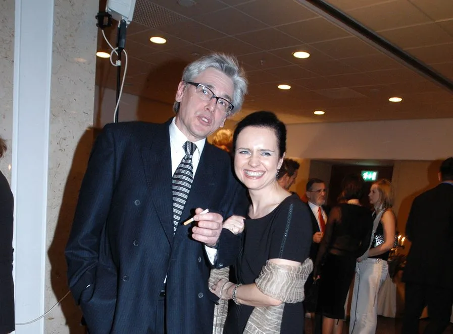 Wojciech Reszczyński i Jolanta Fajowska na gali Wiktorów