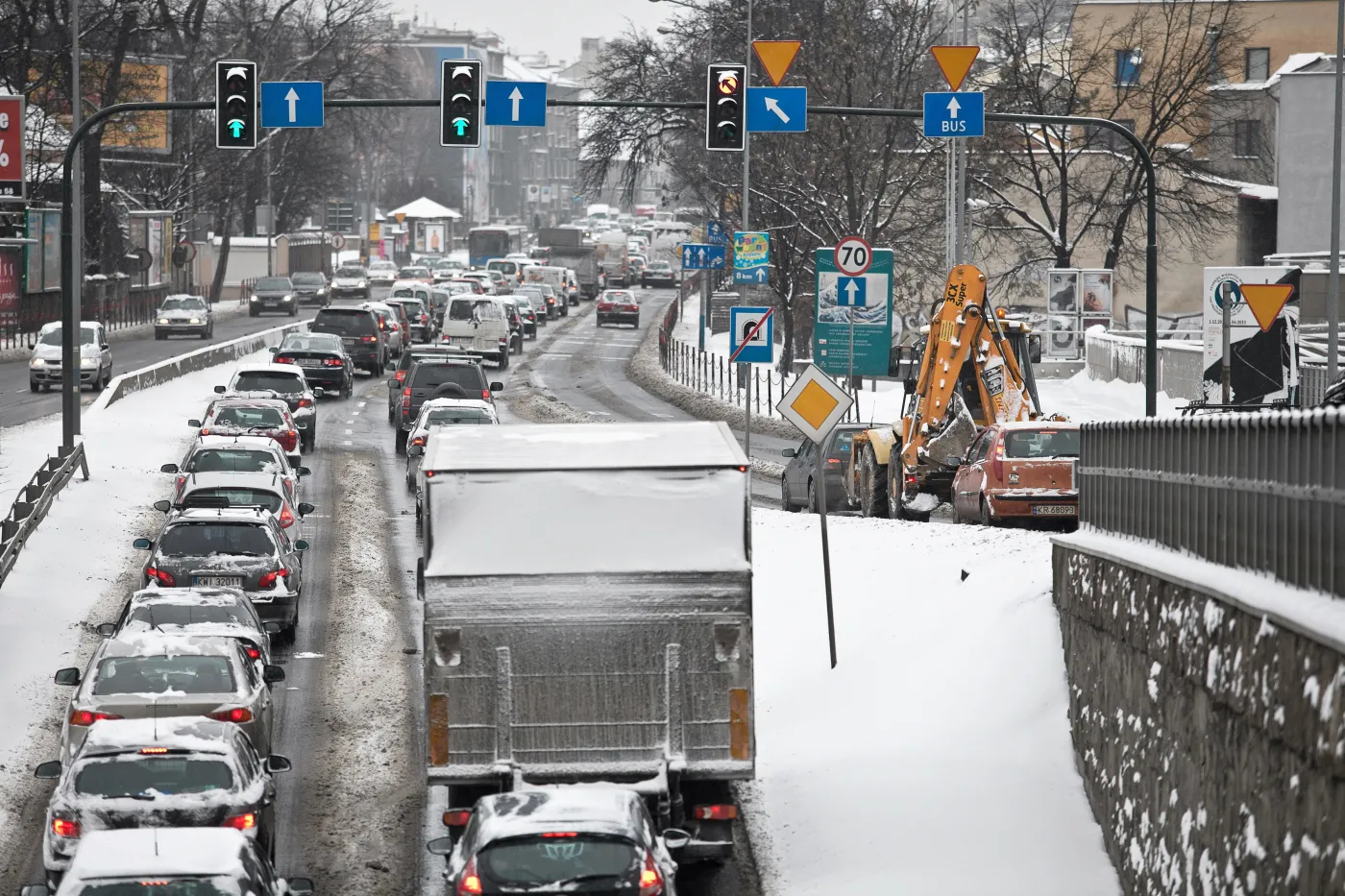Korek na ul. Konopnickiej w Krakowie