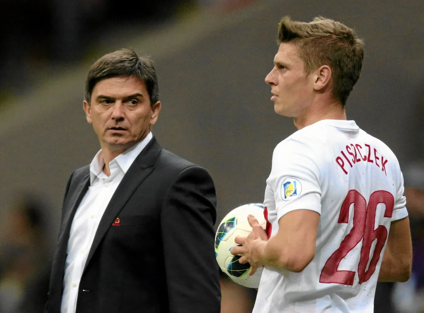 Waldemar Fornalik i Łukasz Piszczek