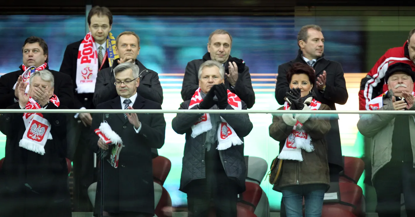 Ważne osobistości na meczu Polska - Ukraina