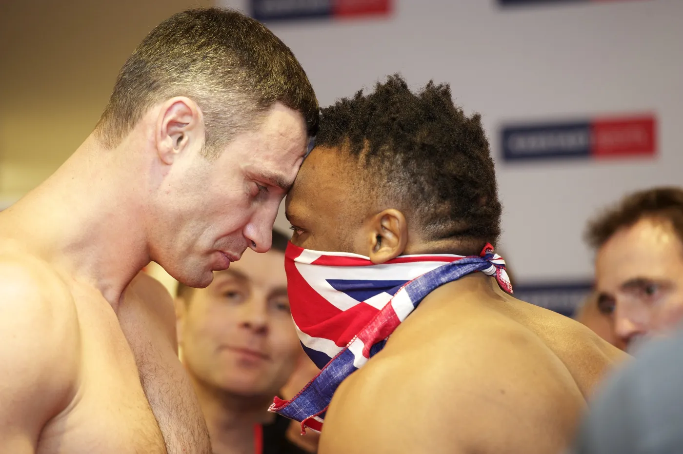 Witalij Kliczko i Dereck Chisora