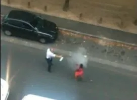 Kadr z filmu zamieszczonego na YouTube