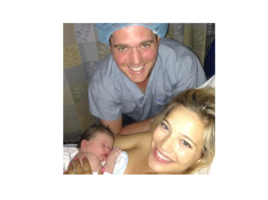 Michael Bublé z żoną i synkiem