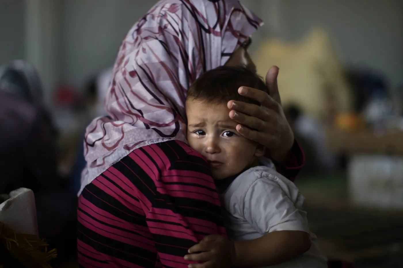Uciekinierzy z Syrii w tureckim obozie dla uchodźców
