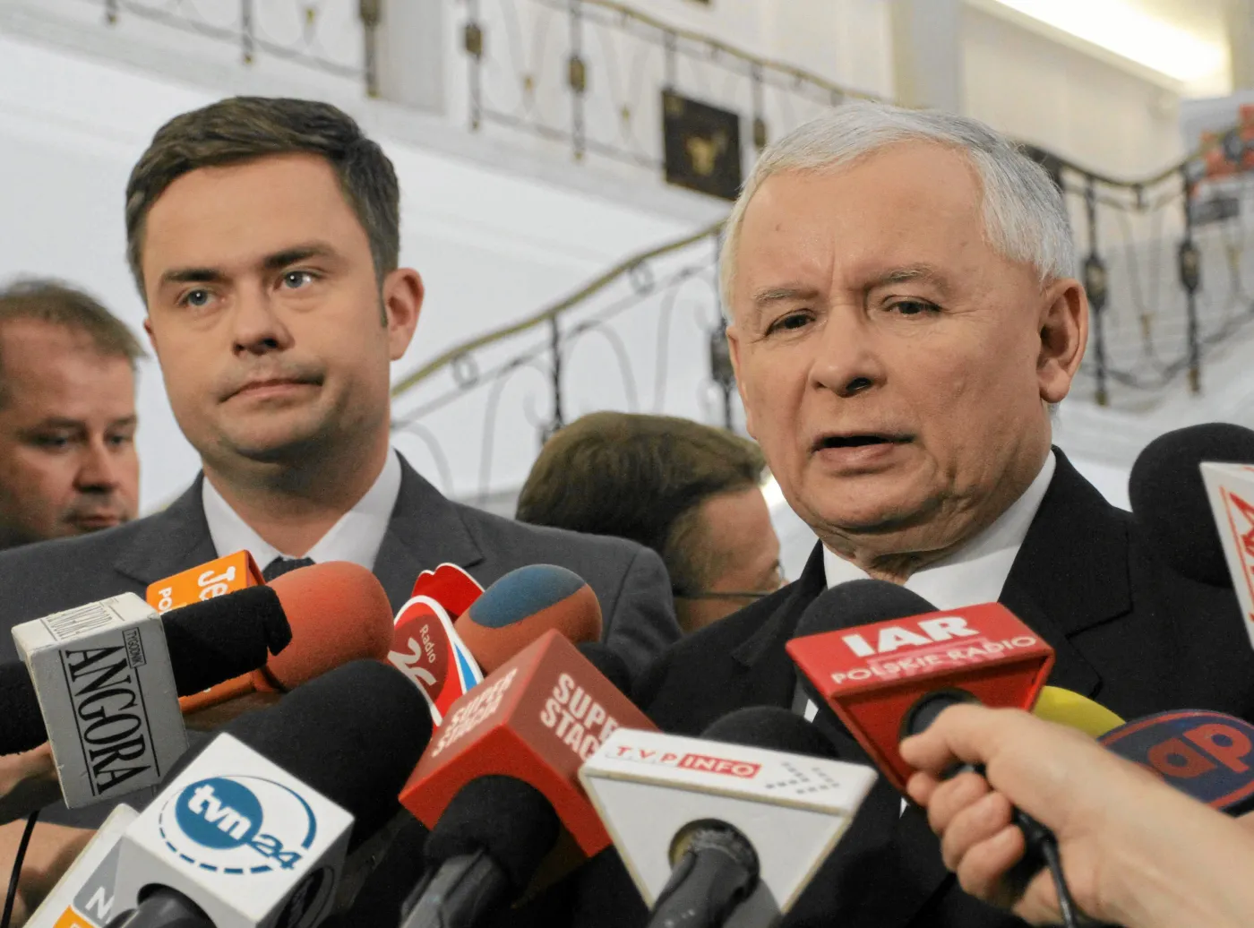 Adam Hofman i Jarosław Kaczyński