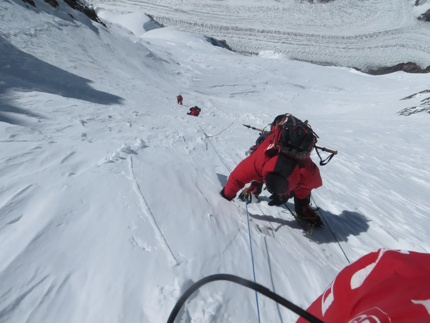 Maciej Berbeka, Tomasz Kowalski, Artur Małek w drodze na szczyt Broad Peak
