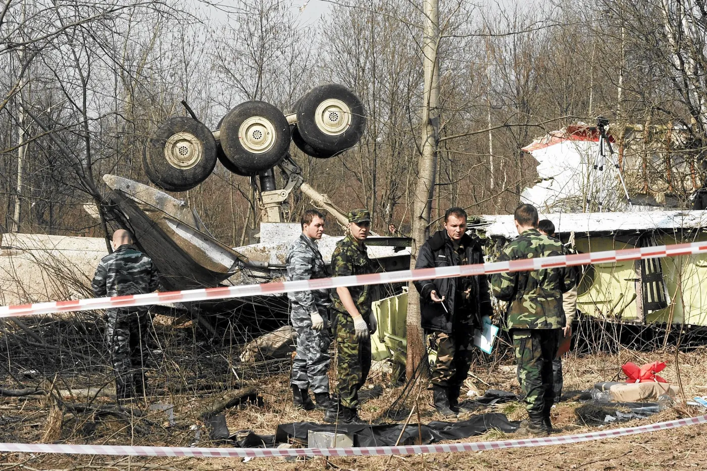 Szczątki prezydenckiego tupolewa