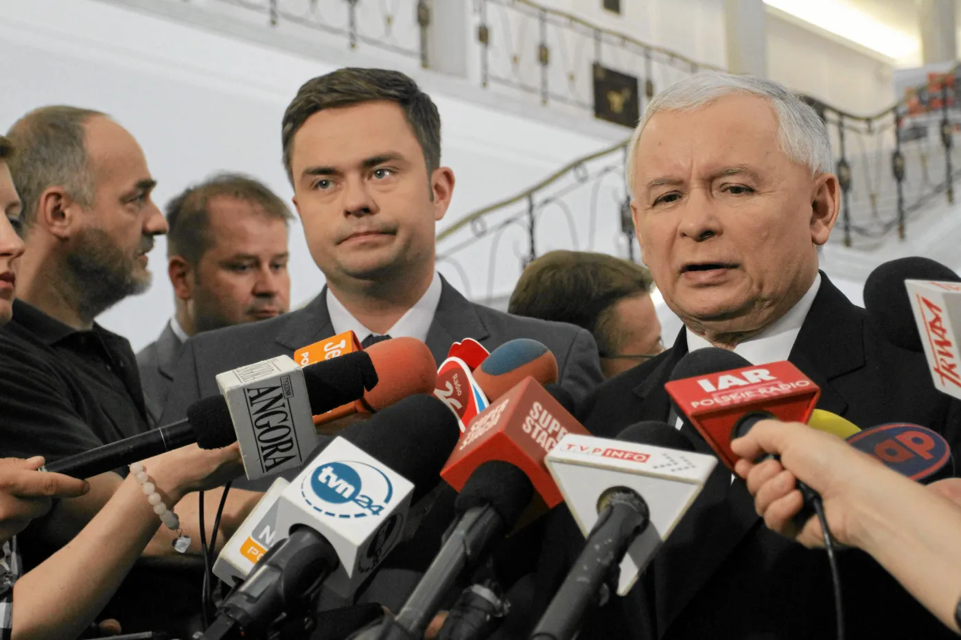 Adam Hofman i Jarosław Kaczyński