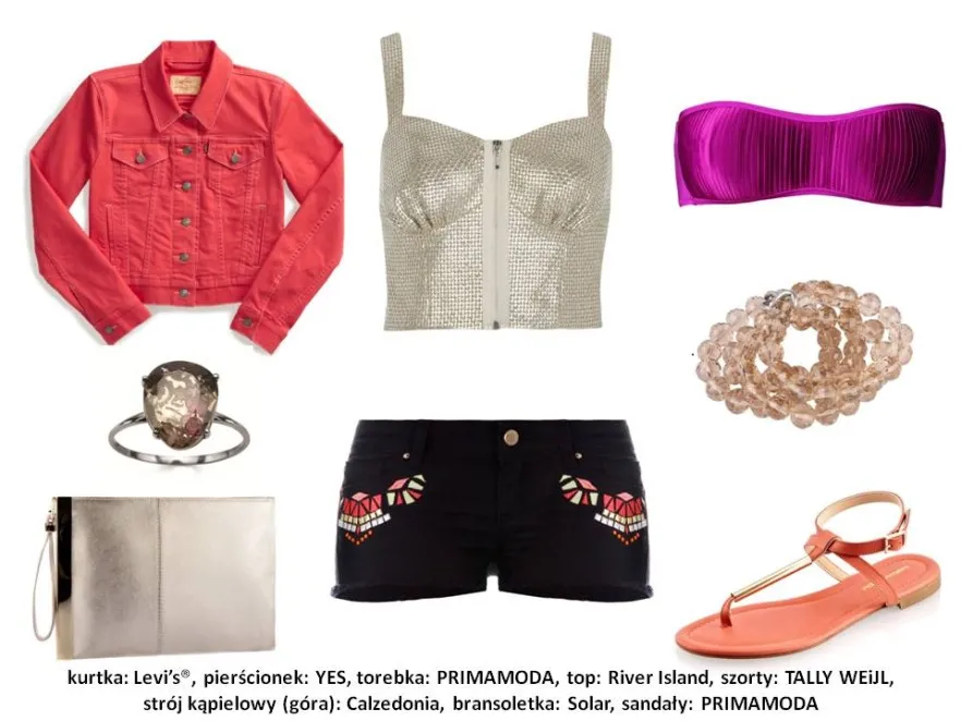 Metaliczny trend - modne stylizacje na lato 2013 