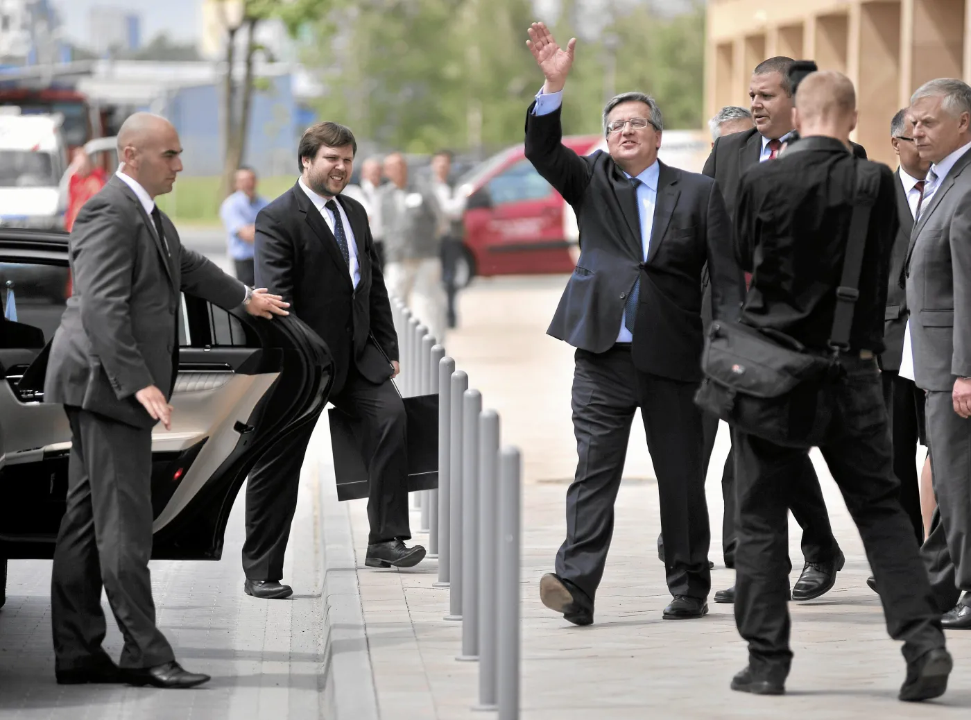 Prezydent Komorowski o kuli w szpitalu. Też skręcił nogę...