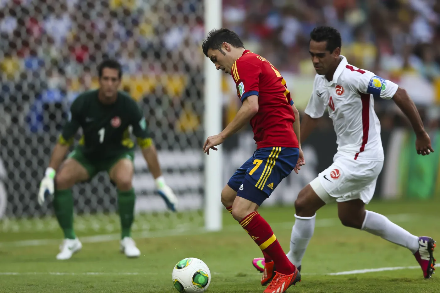 Hiszpania rozgromiła Tahiti 10:0