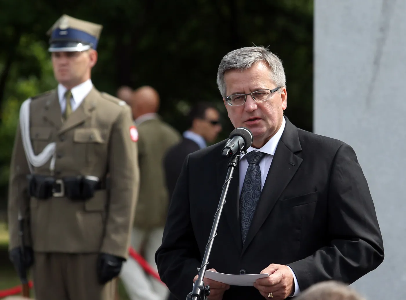 Prezydent uderzony jajkiem. Władze Ukrainy potępiają incydent