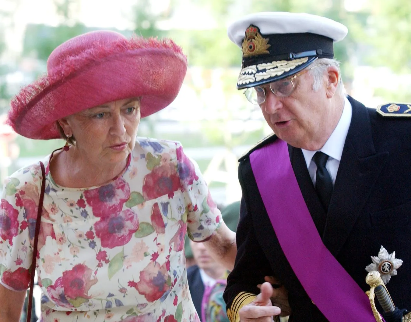 Belgijski król Albert II z małżonką