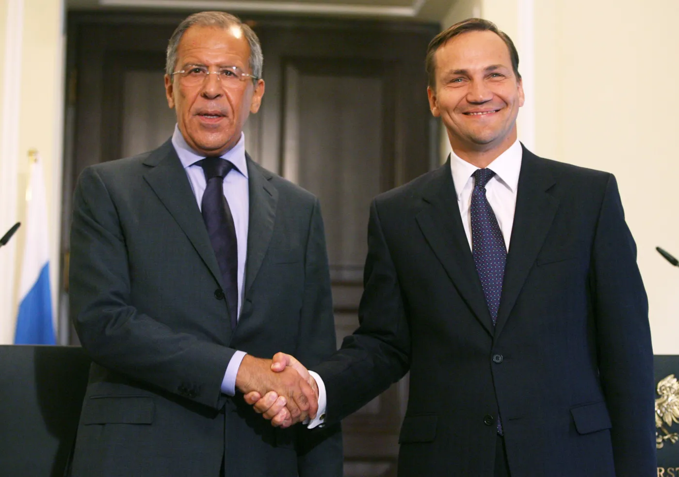 Siergiej Ławrow i Radosław Sikorski