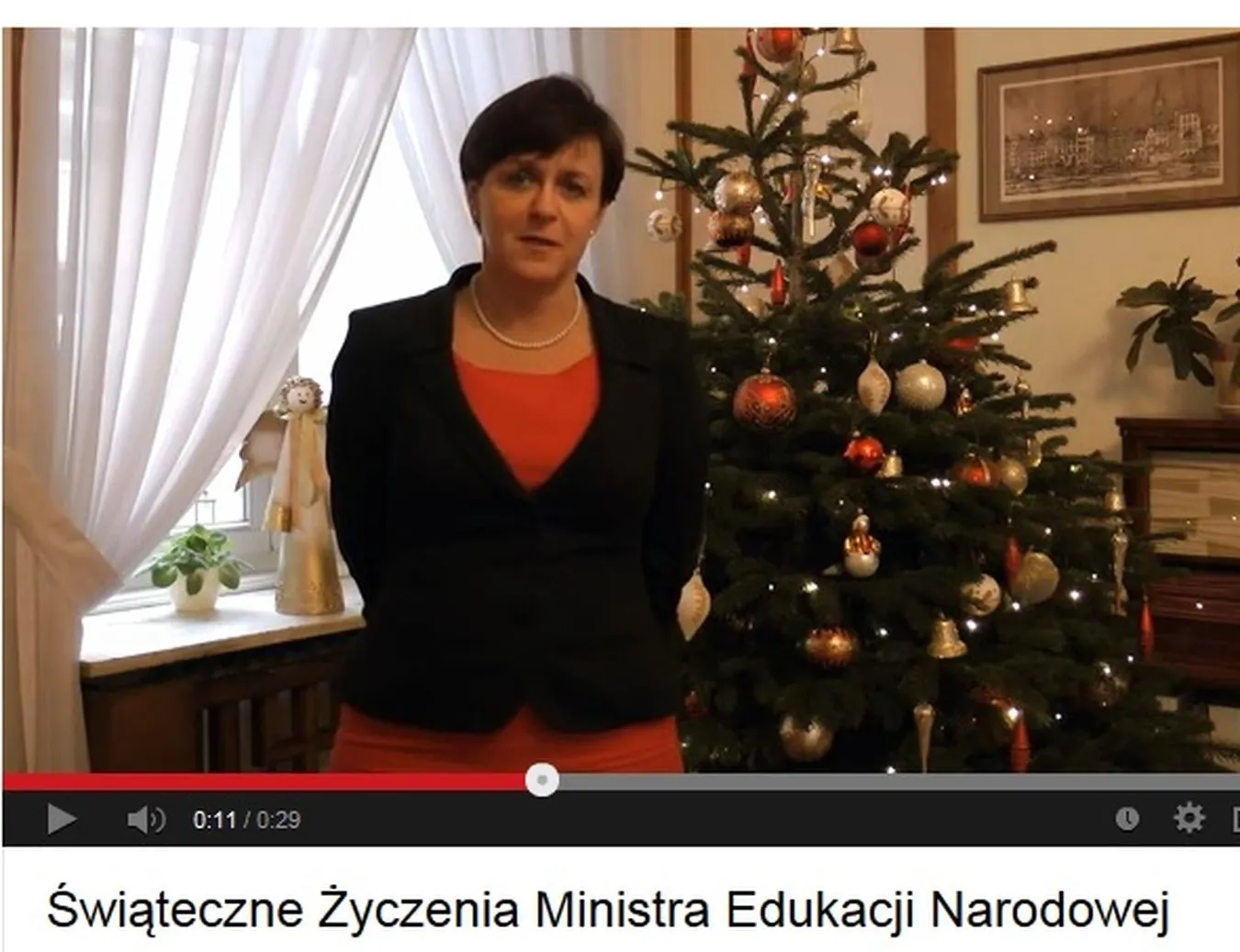 Szefowa MEN Joanna Kluzik-Rostkowska