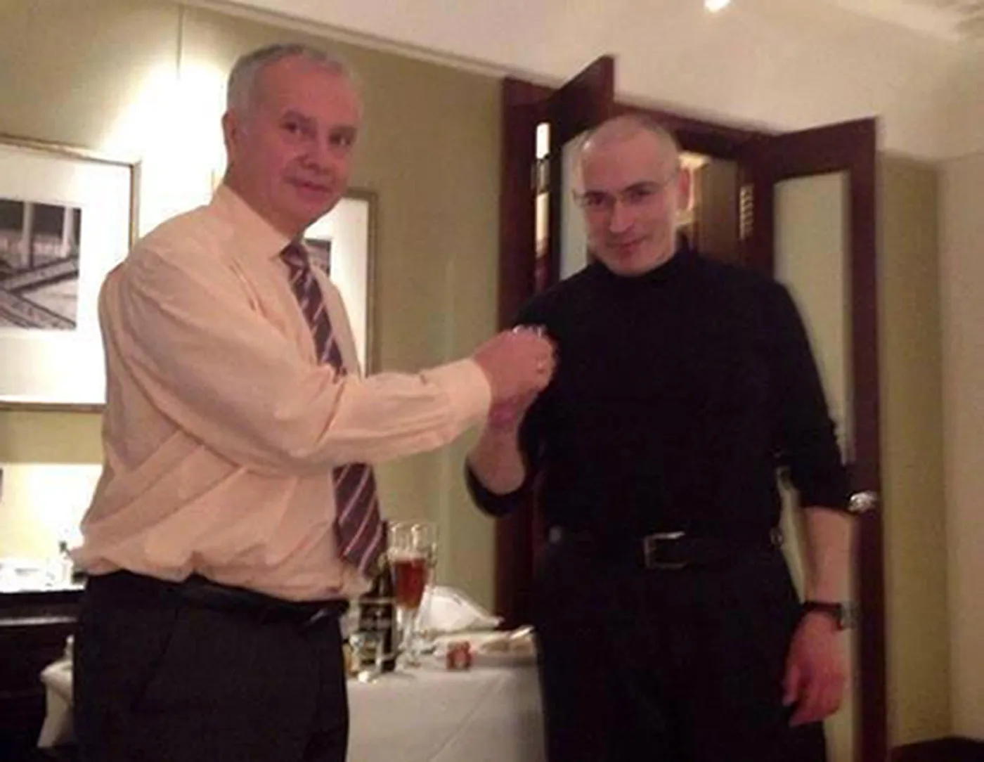 Michaił Chodorkowski w berlińskim hotelu