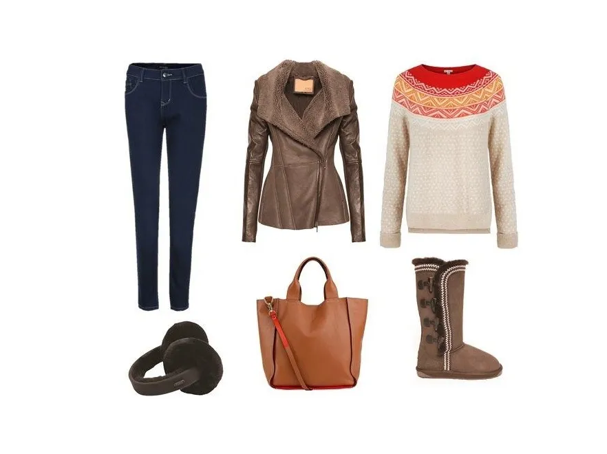 Stylizacja z kożuchem dla 20-latki