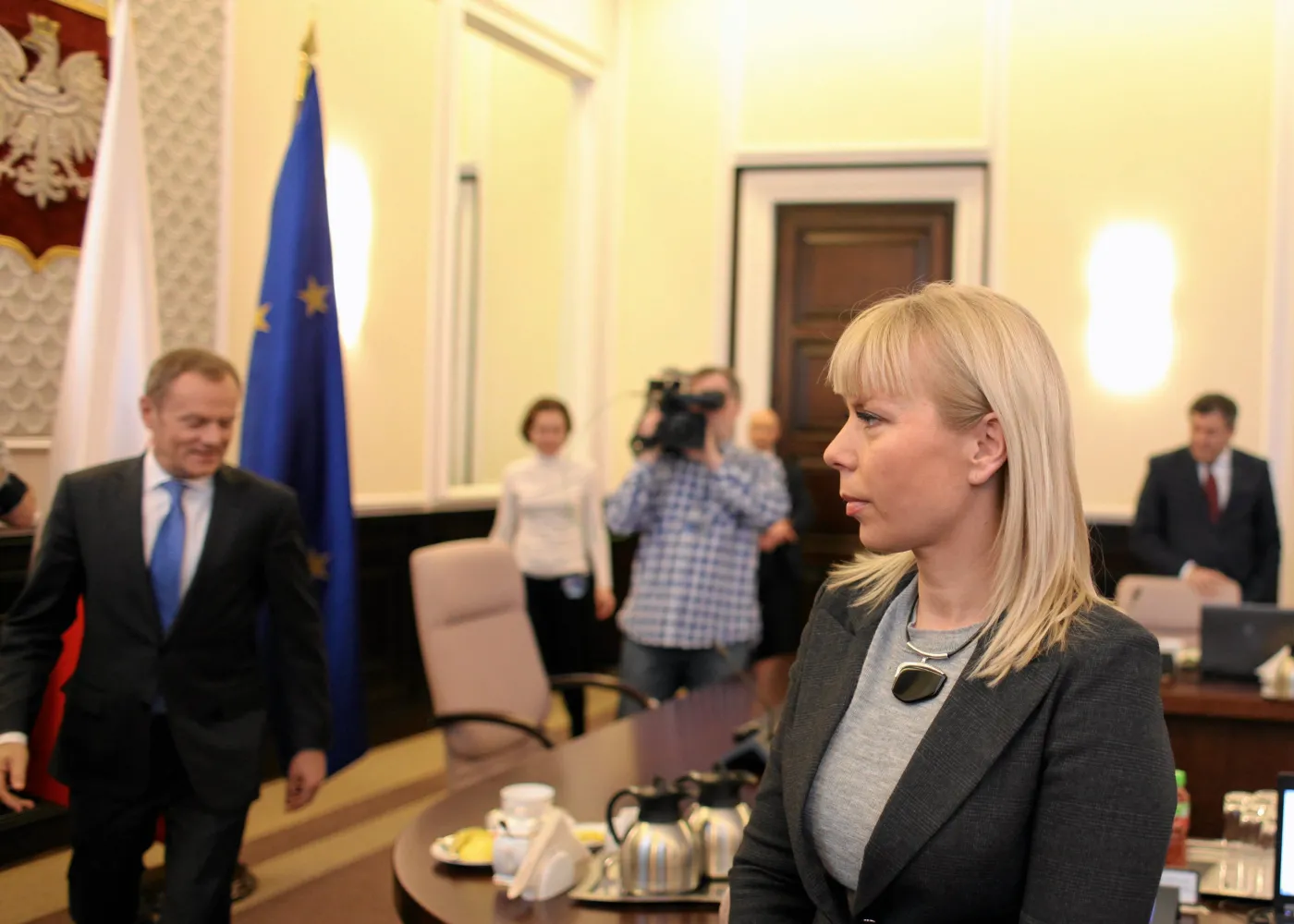 Donald Tusk i Elżbieta Bieńkowska