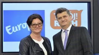 Dorota Gardias i Janusz Palikot