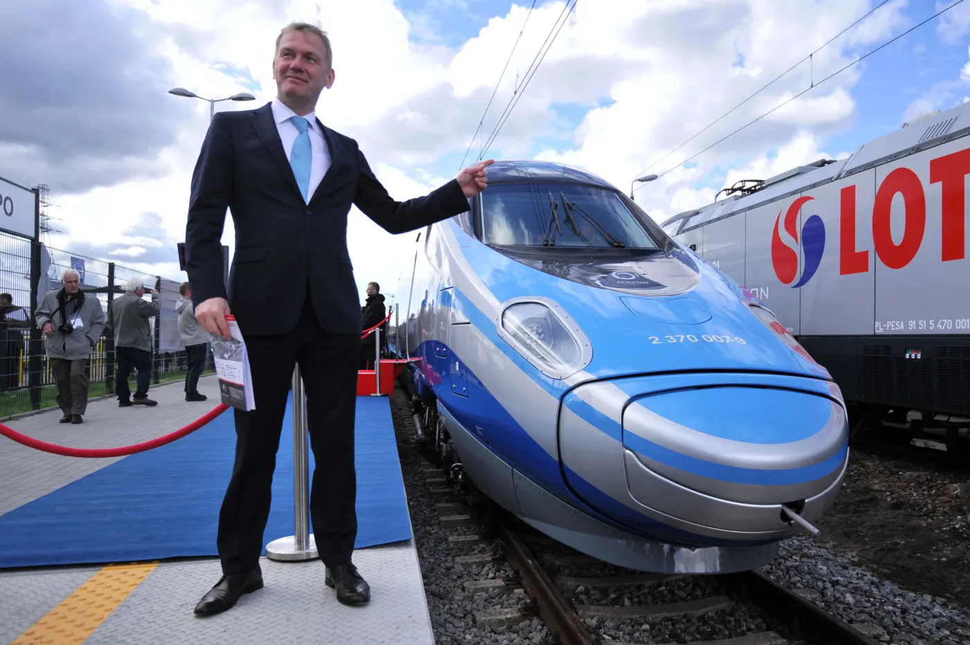 Pociąg Pendolino w Gdańsku targi Trako