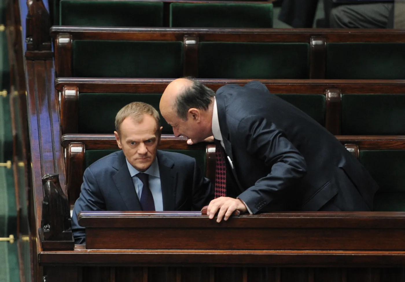 Premier Donald Tusk i minister finansów Jacek Rostowski