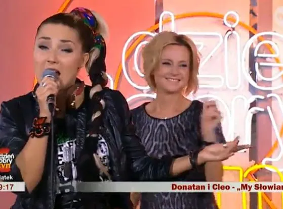 Jolanta Pieńkowska i Cleo w "Dzień Dobry TVN"