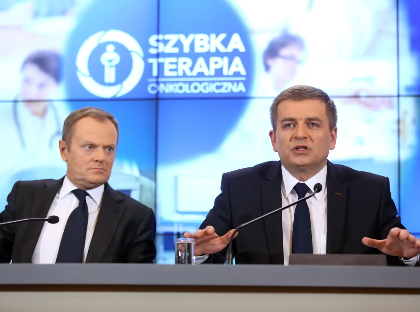 Donald Tusk i Bartosz Arłukowicz