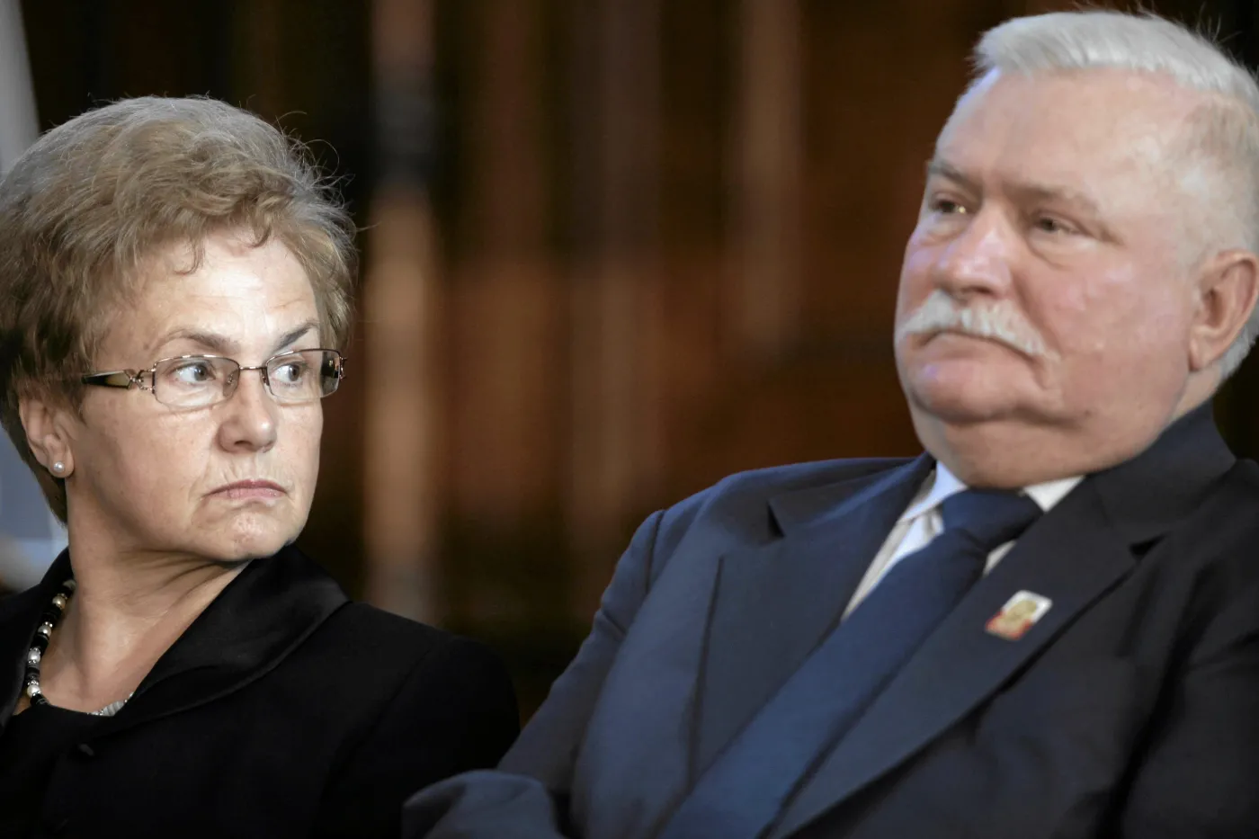 Danuta Wałęsa i Lech Wałęsa
