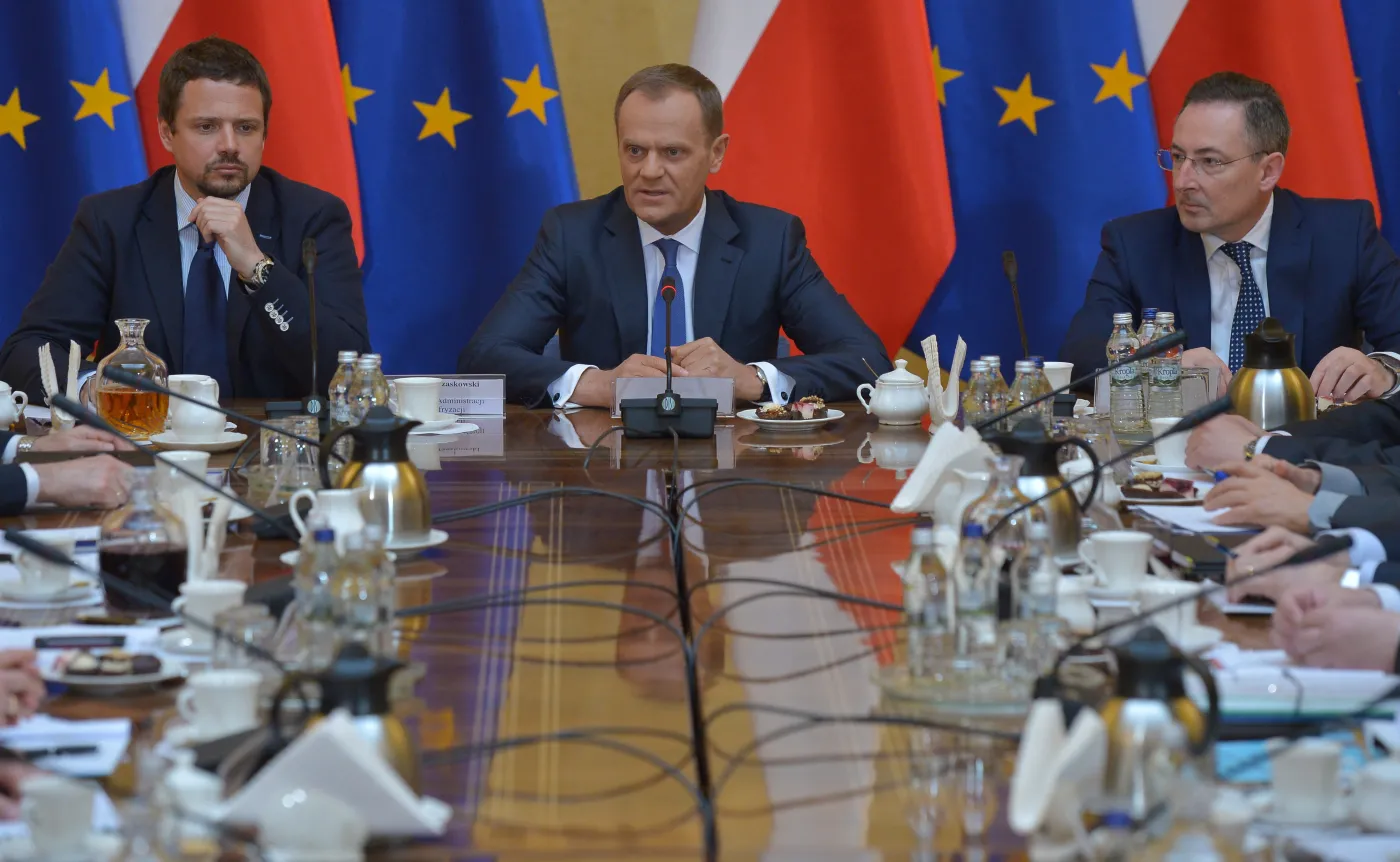 Donald Tusk na spotkaniu z wojewodami