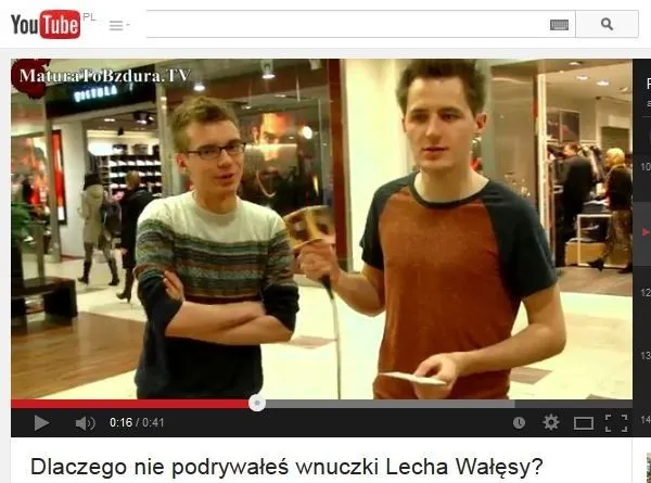"Dlaczego nie podrywałeś wnuczki Wałęsy?" Odpowiedź była zaskakująca [WIDEO]