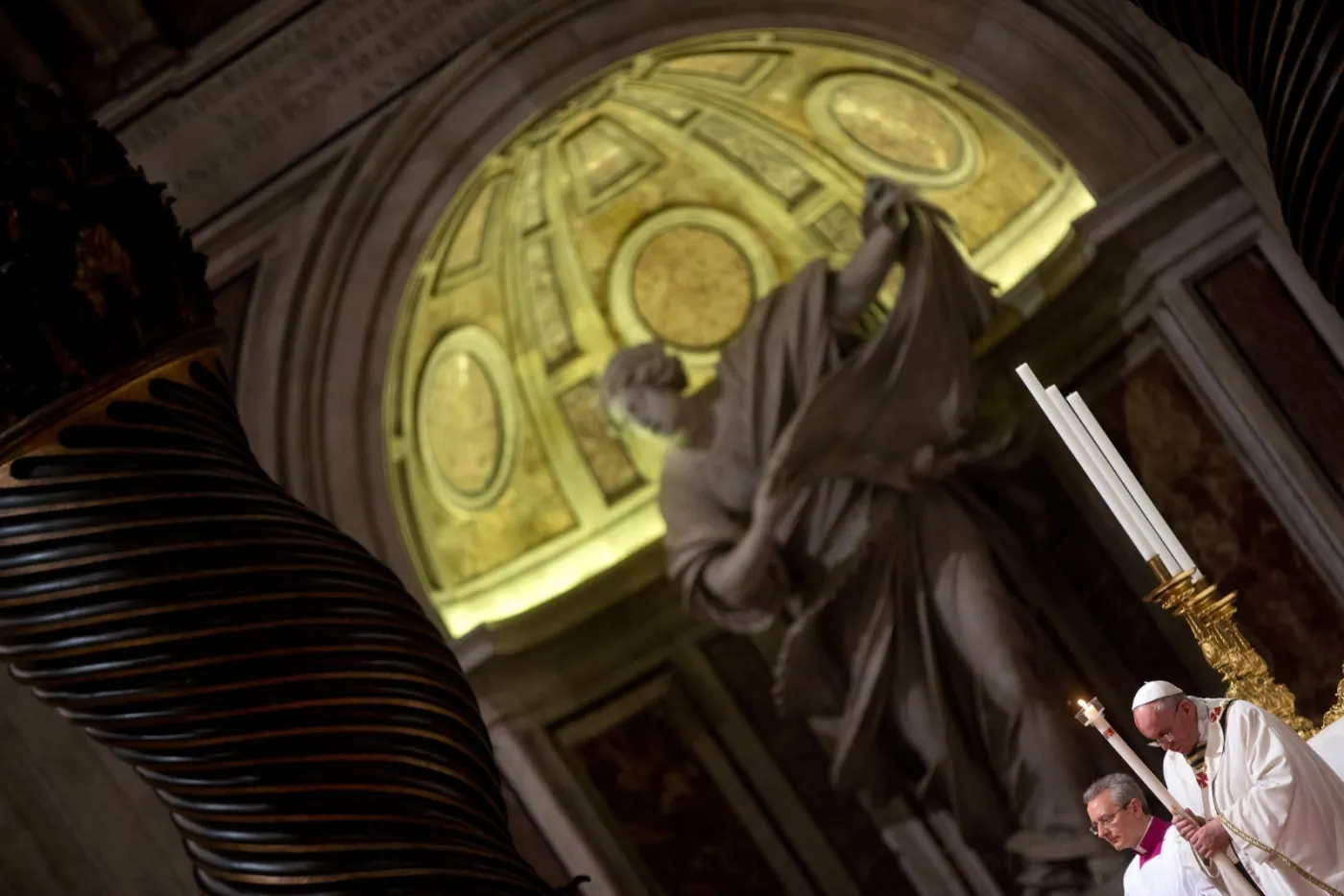 Papież Franciszek w Bazylice św. Piotra