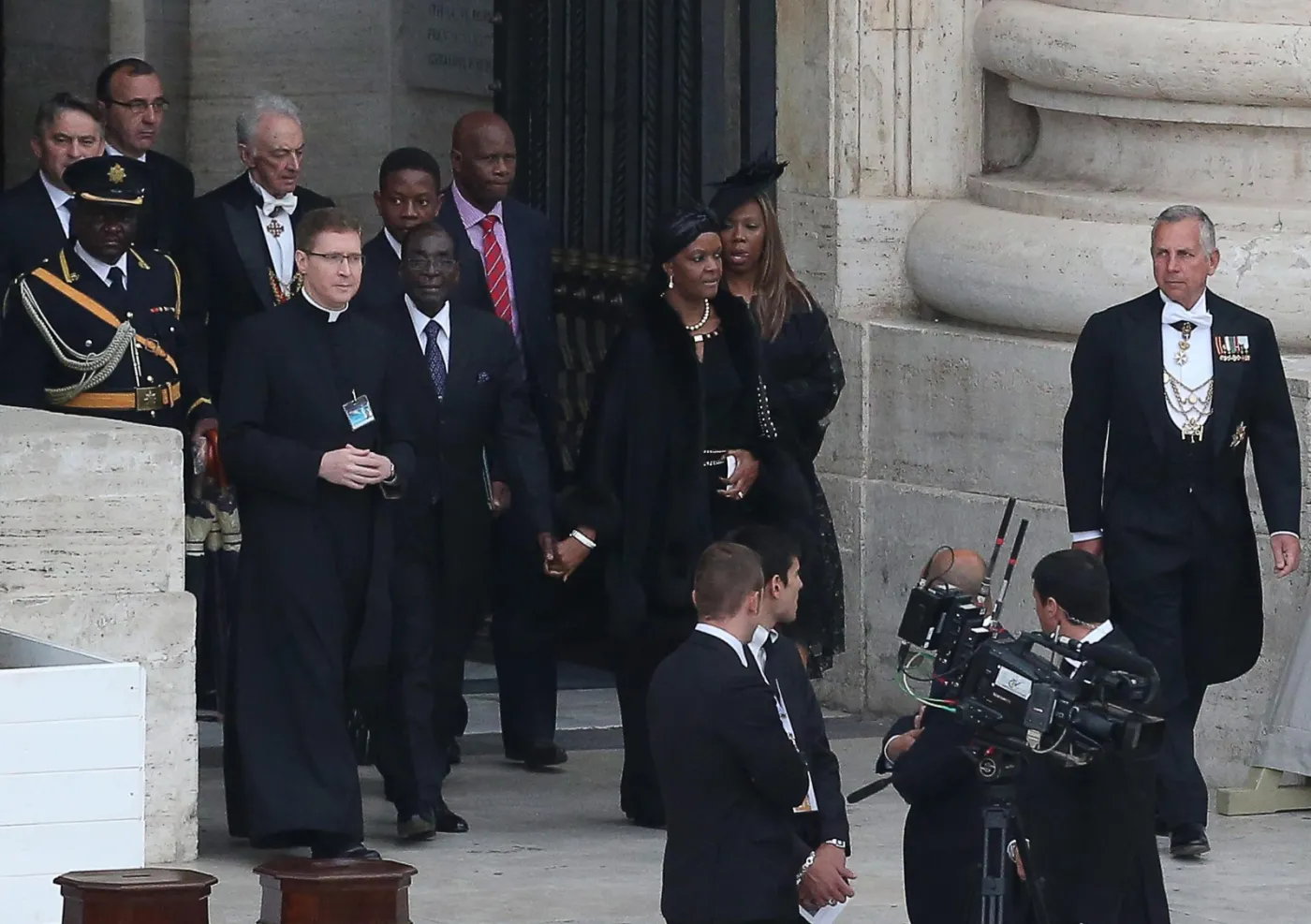 Prezydent Zimbabwe Robert Mugabe na kanonizacji Jana Pawła II i Jana XXIII