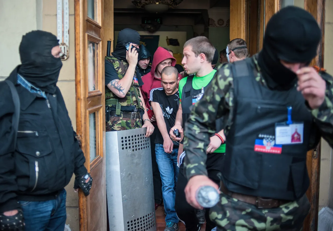 Prorosyjskie bojówki w Doniecku