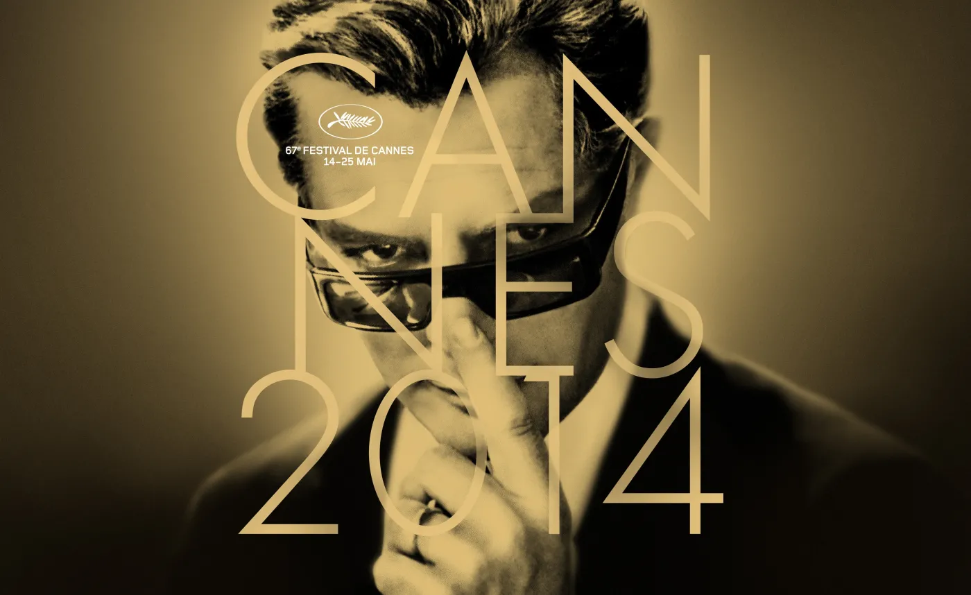 Marcello Mastroianni na plakacie reklamującym 67 festiwal w Cannes