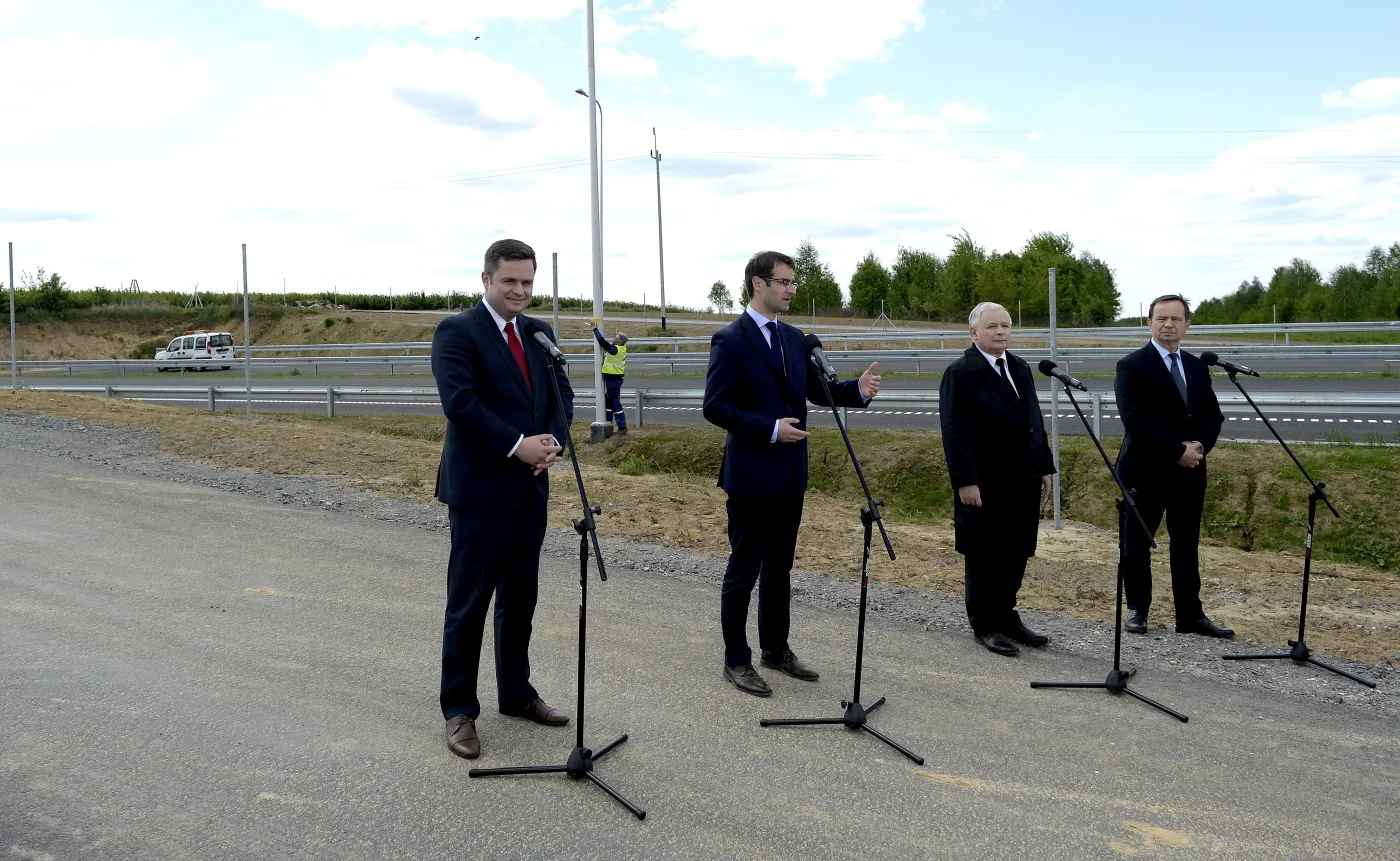 Jarosław Kaczyński, Adam Hofman, Tomasz Poręba, Władysław Ortyl 