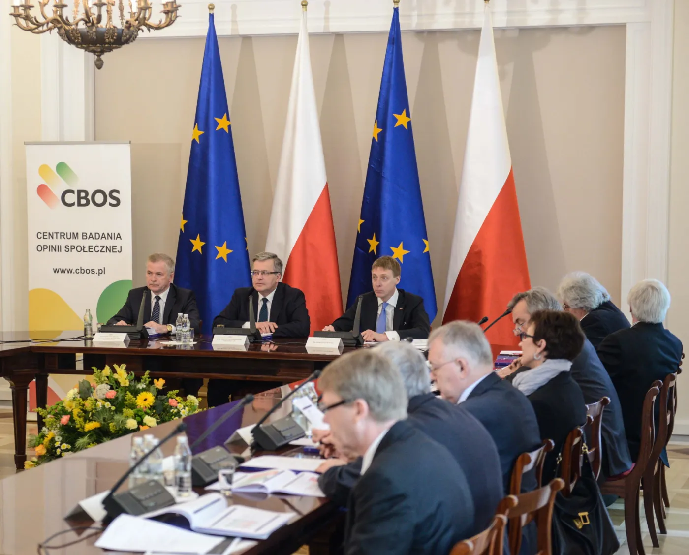 Prezydent Bronisław Komorowski w czasie seminarium "Archiwum Przełomu 1989-1991"