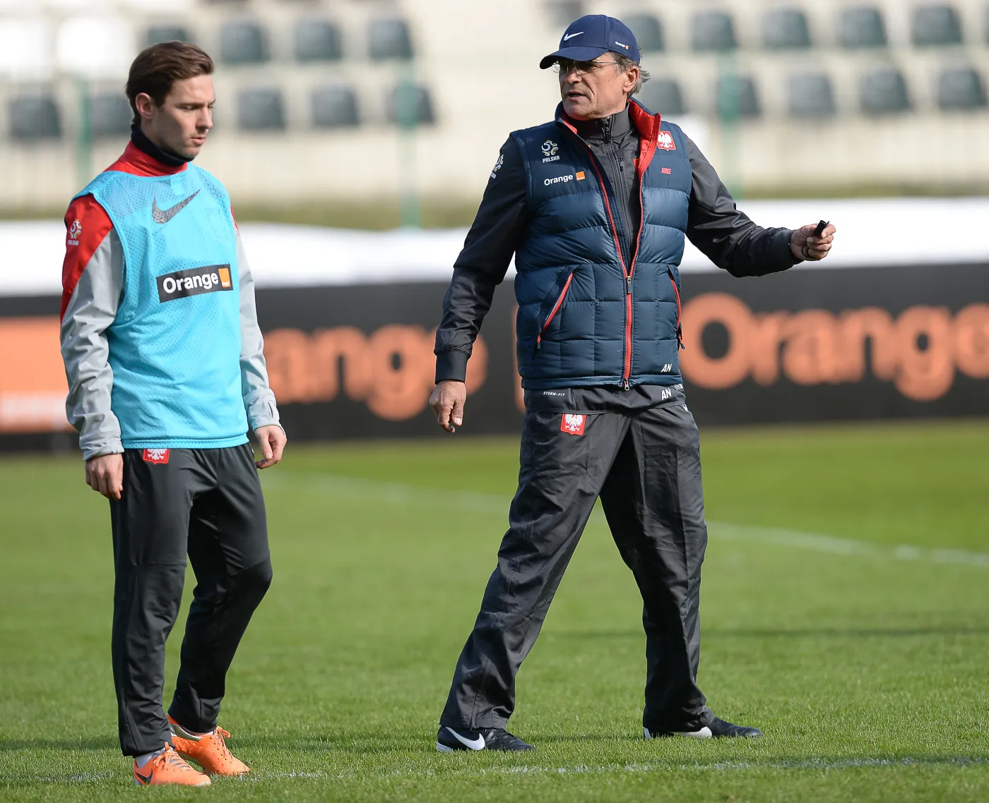 Ludovic Obraniak i Adam Nawałka